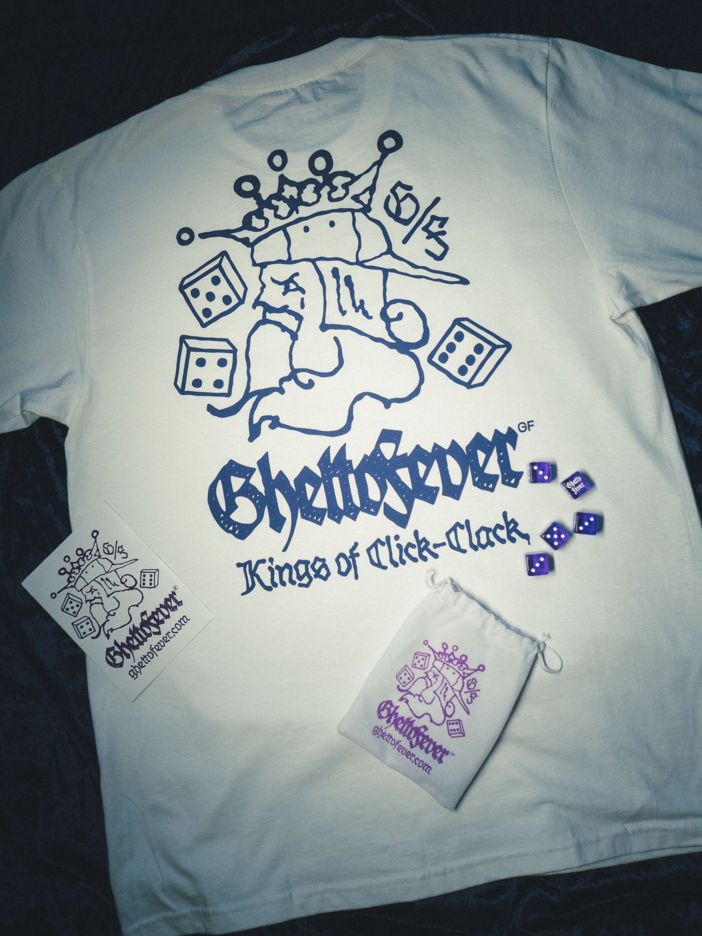Ghettofever dices on a exclusive T-Shirt