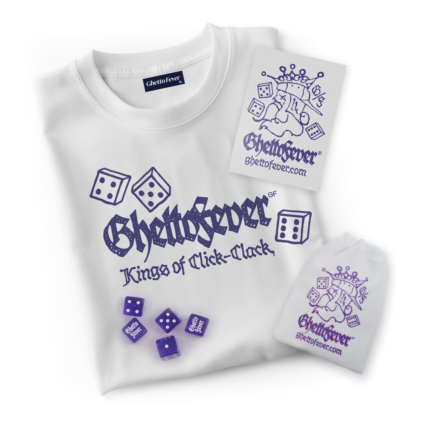 ghettofever shirt & dice set